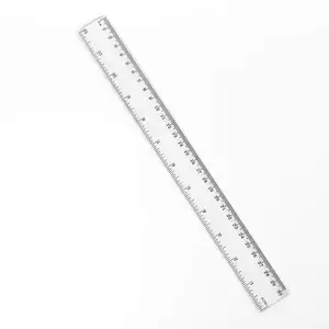 Rõ ràng nhựa 12 inch tiêu chuẩn/Metric Cai Trị thẳng Cai Trị cho học sinh trường phụ kiện