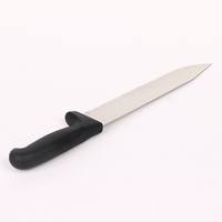 Couteau à scier dentelé de 10 pouces conforme aux normes, lame en acier inoxydable SS420J2, manche en polypropylène antidérapant, parfait pour la maison et le jardin