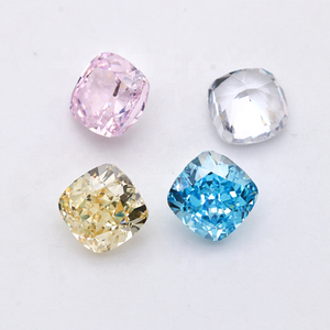 8*8mm 6A kelas atas kualitas sintetis cz batu longgar batu hancur potongan es mewah bentuk batu permata CZ longgar zirkonia kubik - Product Image 2