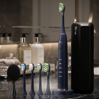 Cepillo de Dientes Eléctrico Sónico Inteligente V6 con 260 Días de Autonomía, 48000 VPM, Resistente al Agua, para Adultos, 5 Modos, Recargable, Presión Media