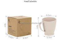 Vente en gros d'usine Tuoda ensemble de tasses en plastique bio écologiques multicolores tasses en paille de blé