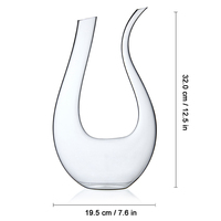 5523DCb Chine meilleur vendeur aérateur de vin carafe à vin en cristal sans plomb unique