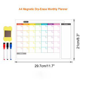 Calendari personalizzabili magnetici con lavagna bianca, calendario mensile, stile trendy, prezzo competitivo, The Happy Planner. - Product Image 1