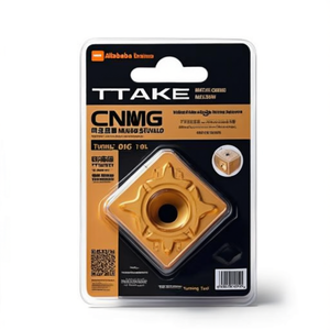 Inserto de torneado negativo TTAKE CNMG SS de 80 grados para mecanizado de metales - Product Image 1