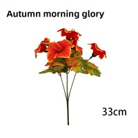 Fleurs artificielles de glycine d'automne réalistes en tissu, style rustique, centres de table saisonniers pour la décoration intérieure