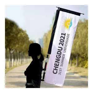 Sunshine Custom Printing Outdoor-Werbe marketing Straßen werbung Running Teardrop Backpack Flag Banner