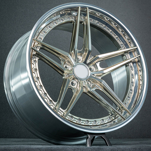 Jantes forgées GPW, structure en 2 parties, finition dorée, couleurs personnalisables pour Ferrari 812 <span class=keywords><strong>GTS</strong></span> 911 Turbo S Audi RS E-tron GT - Product Image 2