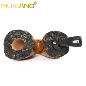 MUXIANG Bent Wood Smoking Pipe Photinia Material With 3Mm Filter Men's Retro Style - Product Image 3