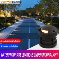 Lumière LED en aluminium étanche IP67 à émission latérale pour jardins extérieurs, cours, villas, marches, paysage lumineux