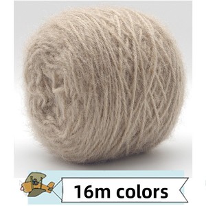 Hilo <span class=keywords><strong>de</strong></span> terciopelo <span class=keywords><strong>de</strong></span> ardilla, grosor medio, 4 hebras, mezcla <span class=keywords><strong>de</strong></span> <span class=keywords><strong>lana</strong></span> acrílica, para tejer a mano, ganchillo, aguja, hilo para empaquetar - Product Image 6