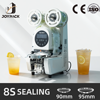 Machine de scellage automatique pour gobelets en papier et film, 350 gobelets/heure, scellage thermique commercial pour bubble tea, milk tea, café, CE 400W