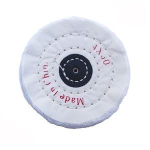 Extra Thick 8 Inch Cotton Buffing <strong>Wheel</strong> 50 Ply Cloth 5/8 Inch Arbor Hole Abrasive Polishing <strong>Wheel</strong> for <strong>Bench</strong> <strong>Grinder</strong> - Product Image 2