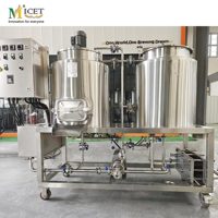 MICET 50L 100L 150L 200L Équipement de brassage de bière à domicile Mini système de fabrication de bière nano Brewpot tout-en-un avec cuves de fermentation