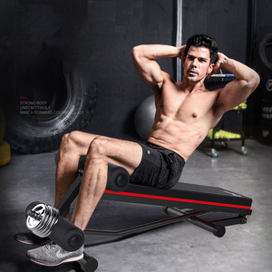 BunnyHi JSY020 Leather Preacher Curl Hip Thrust Training Exercise Home Equipment Workout Flat Gym <strong>Bench</strong> With <strong>Leg</strong> <strong>Extension</strong> - Product Image 2