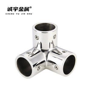 Base de Tubería de Acero Inoxidable Cheng Yu Jin Shu de 3 Vías, Herraje Marino para Reparación y Reemplazo de Embarcaciones - Product Image 1