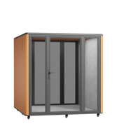 LIWEI Capsule de bureau privée pour 1/2/4 personnes, insonorisée 30 dB, écologique, minimaliste, pour la maison, le bureau, l'école, les bâtiments de bureaux, en verre