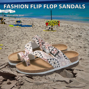 Nuevas Sandalias de Playa de Corcho para Parejas, Chanclas Coloridas para Hombre y Mujer, Sandalias de Verano al por Mayor - Product Image 2