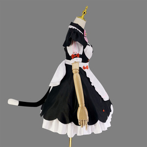 Maid Outfit Chocolate Vanilla Cosplay Costume Plus Size Anime Role Playing Dress Polyester Fiber - Product Image 3