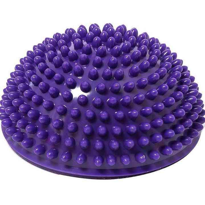 Inflatable 16cm Spiky Yoga Half Foot Massage Ball Balance Pods Half