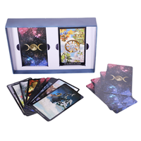 Impression personnalisée jouant aux jeux de tarot Carte de jeu Langue française Sorcière Oracle Jeu de tarot Jeu de divination