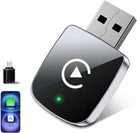 Mini adaptateur sans fil CarPlay pour iPhone, 2 en 1 pour Apple CarPlay et Android Auto, convertit le filaire en sans fil
