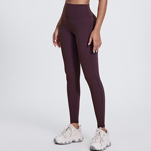 Super <strong>Soft</strong> <strong>Cloud</strong> Naked-feel High Waist <strong>Leggings</strong> with Side Pockets Athletic Yoga Pants Women Butt Lifting Gym Fitness <strong>Leggings</strong> - Product Image 3