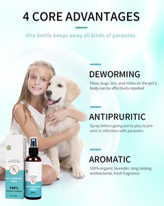 <span class=keywords><strong>Spray</strong></span> anti-puces et anti-tiques parfumé à la lavande PetFit OEM pour chats et chiens domestiques, <span class=keywords><strong>spray</strong></span> répulsif efficace pour chiens - Product Image 6