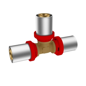 Raccordo a pressione Ikaro a T 16x2mm per connessioni idrauliche - Product Image 1