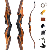 Arc de chasse traditionnel démontable 60/62 pouces pour droitiers et gauchers, arc classique 25-60 lbs