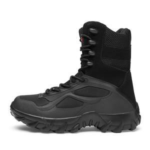 Shero High-top da <span class=keywords><strong>uomo</strong></span> con lacci da lavoro Botas stivali <span class=keywords><strong>tattici</strong></span> durevoli all'aperto - Product Image 4