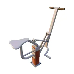 Venta al por mayor de alta calidad de acero de plástico de madera Park Ejercicio Rider bicicleta de ejercicio en el parque/gimnasio/Plaza equipo de fitness al aire libre ejercicio