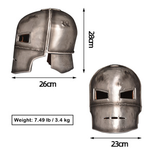 Hot Selling First Generation Steel Man MK1 Helmet All Metal 1:1 Handmade <strong>Model</strong> Prop Carving Type Engraving Casting <strong>Armour</strong> - Product Image 5