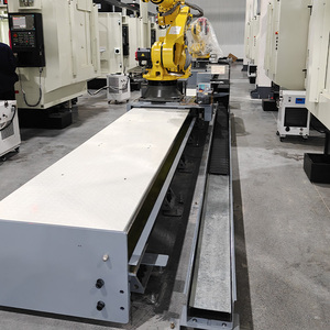 Riel de suelo de 7º eje con motor PLC y engranaje para robot de carga y descarga de alta eficiencia y bajo costo para empresas preocupadas por los costos. - Product Image 1