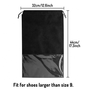 Bolsa de zapatos antipolvo personalizable impermeable desechable no tejida transparente organizador de almacenamiento de zapatil - Product Image 5