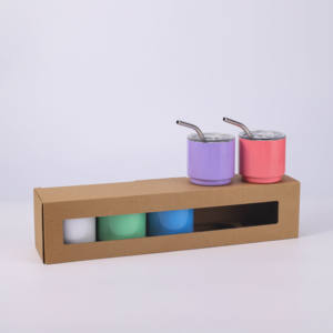 Mini Tumbler in Metallo con Coperchio e Cannuccia, Bicchierino da Shot per Sublimazione, Tazza da <span class=keywords><strong>Caffè</strong></span>, 2oz 3oz 4oz, Vendita Calda negli USA - Product Image 6