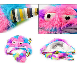 مضحك موضوع لوازم الحزب قبعات فروي هودي الملونة قبعات الوحش مجنون الحفاظ على الدفء فو الثعلب الفراء قبعة - Product Image 2