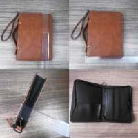 Étui de transport en cuir PU pour Bible avec marque-page, fournitures d'étude biblique, sac de transport