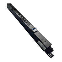 Soket PDU Tipe Rak Daya Tinggi Tiga Fasa 380V 63A 47KW 12-bit IEC-C19 dari Aluminium Alloy dengan Saklar Udara dan Steker Listrik 3/6 Outlet