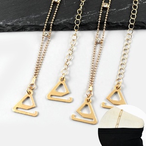 HJR-201时尚双链内衣肩带细链文胸水钻结婚带妇女 - Product Image 1