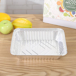 Recipiente de Alumínio de Grau Alimentício de 1100ML, Caixa de Almoço para Transporte com Tampa de Papelão - Product Image 2