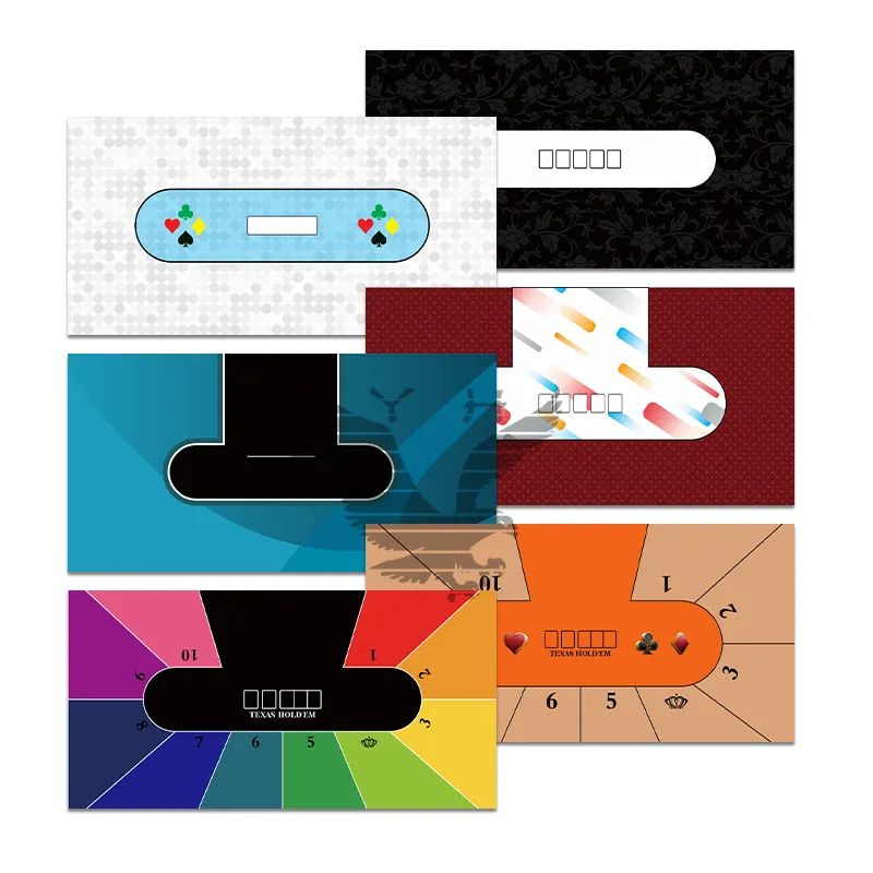 YH Tapete de mesa de pôquer em tecido para jogos de pôquer, tapete de borracha para pôquer e cassino de alta qualidade OEM