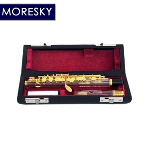 MORESKY <b>Piccolo</b> C Key Cupronickel Half-size <b>Flute</b> Gold Plated Body Material Transparent ABS Resin MPC-869 - Product Image 3