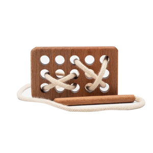 Jouet de jeu de filetage de laçage <span class=keywords><strong>en</strong></span> forme d'étoile <span class=keywords><strong>en</strong></span> <span class=keywords><strong>bois</strong></span> - Product Image 4