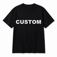 Kaos Pria Custom Motif Duri Abstrak Gothic 200gsm Katun Hitam Cetak DTG