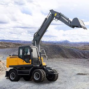 รถขุดจีน XN75W-9Y รถขุดแบบล้อ ยี่ห้อใหม่ งานหนัก 50 กิโลวัตต์ 7 ตัน รถขุดราคาถูกสำหรับขาย - Product Image 2