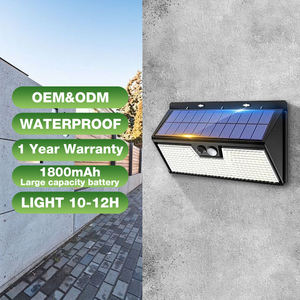 Lampu keamanan tenaga surya LED 318, lampu kerja malam dinding lampu jalan tahan air Sensor gerakan <span class=keywords><strong>3</strong></span> mode untuk taman - Product Image 2