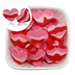 Nuevo Diseño de Cuentas de Silicona Coloridas en Forma de Corazón para el Día de San Valentín, para Parejas, para Hacer Collares y Joyería - Product Image 4