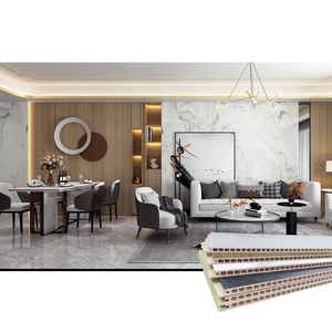 Panel de pared WPC de sala de estar de lujo con decoración de interiores fabricada en fábrica - Product Image 6