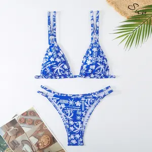 Zomers Jong Meisje Sexy Bikini Hot Xxx Metallic 2024 Sexy Meisjes Xx Bikini Nieuw Merk Bikini