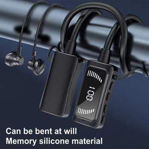Tipo-C Carga rápida 20 horas de trabajo Magnético MP3 Estéreo inalámbrico Deportes Banda para el cuello Auriculares con pantalla LED de batería digital - Product Image 4